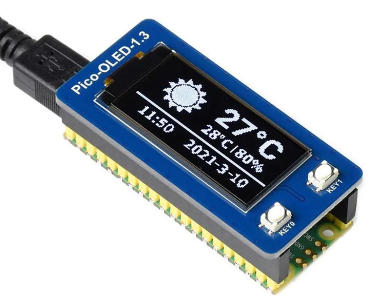 Raspberry Pi Pico with OLED display